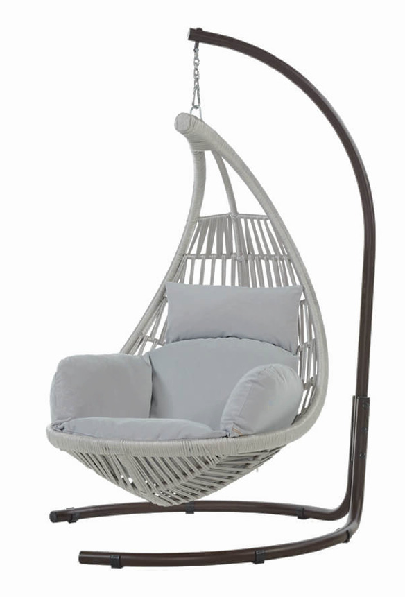 Луксозна градинска люлка SIENA светло сива 198 x 120 см Луксозна градинска люлка SIENA светло сива 198 x 120 см