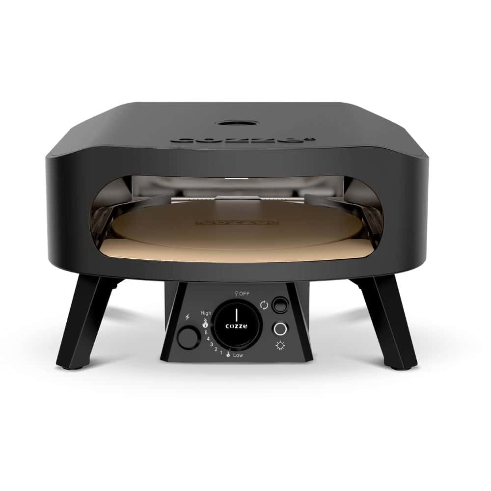 Фурна за пица Cozze Classic 13″ Black Edition, на газ, с въртящ се камък, черна – снимка 13 Фурна за пица Cozze Classic 13″ Black Edition, на газ, с въртящ се камък, черна – снимка 13