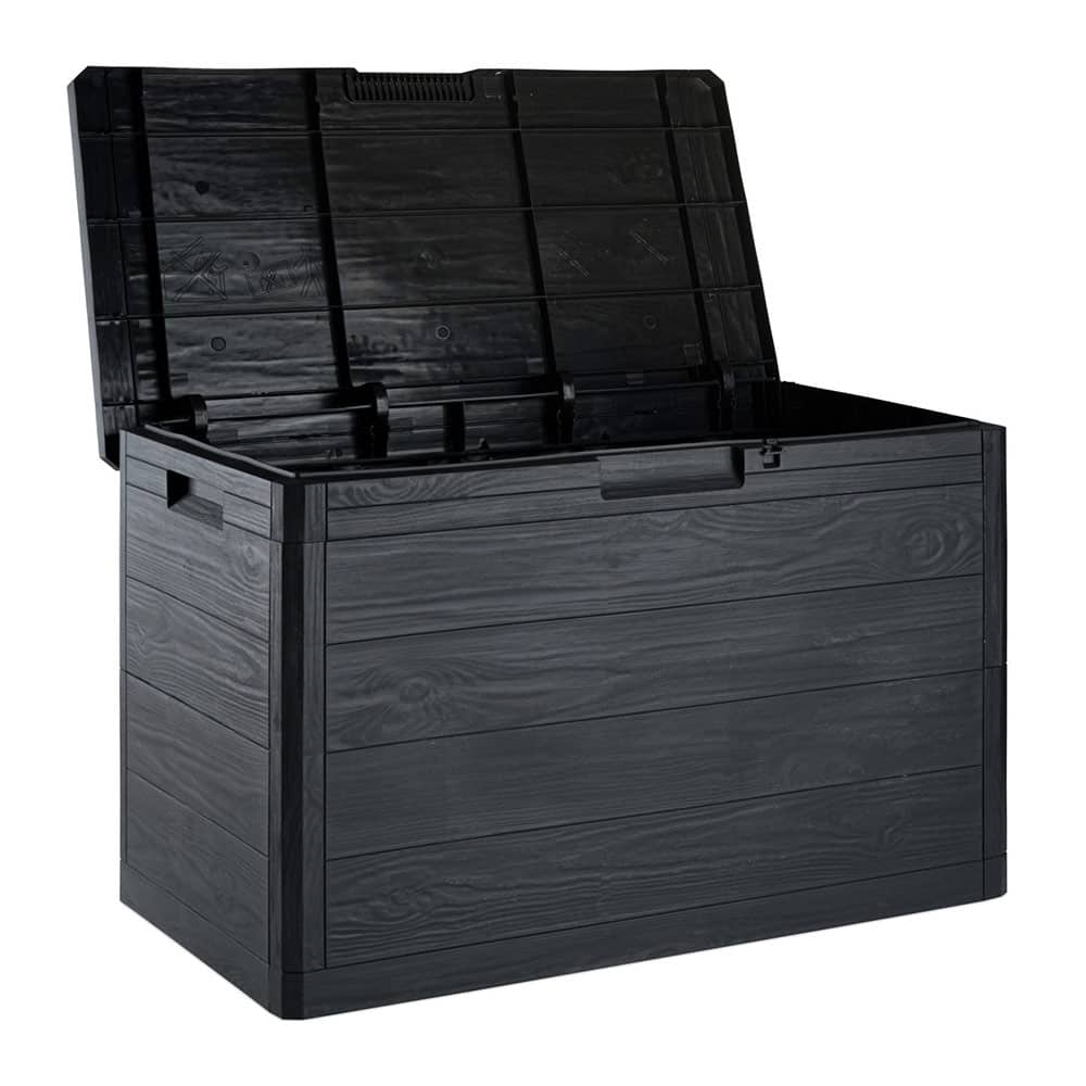 Кутия за съхранение Multybox Woody’s 160 л, 78x45x53см, антрацит – снимка 4 Кутия за съхранение Multybox Woody’s 160 л, 78x45x53см, антрацит – снимка 4