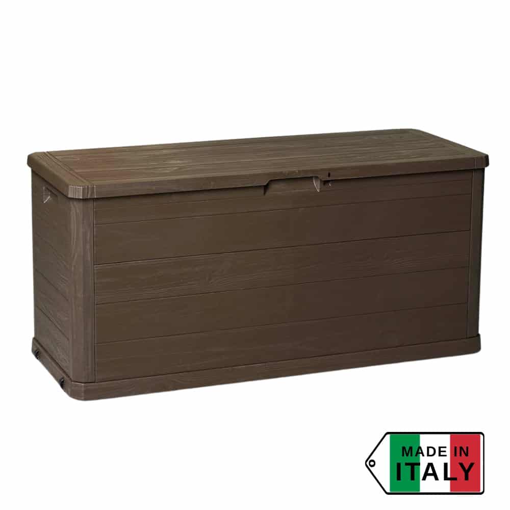 Кутия за съхранение Multybox Woody’s 280 л, 117x45x56см – цвят кафяв – снимка 1 Кутия за съхранение Multybox Woody’s 280 л, 117x45x56см – цвят кафяв – снимка 1