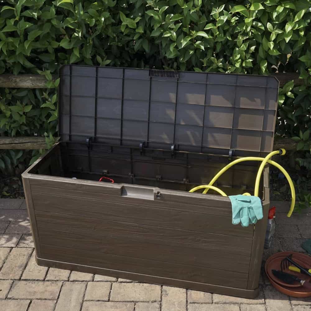Кутия за съхранение Multybox Woody’s 280 л, 117x45x56см – цвят кафяв – снимка 4 Кутия за съхранение Multybox Woody’s 280 л, 117x45x56см – цвят кафяв – снимка 4