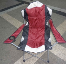 Трицветен сгъваем туристически стол до 110 кг.