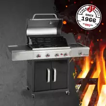 Хибридно барбекю TRITON MAXX COAL GAS GRILL WAGON 4.1