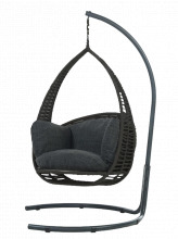 Луксозна градинска люлка BALI АНТРАЦИТ 198 х 120 см