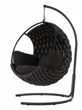 Луксозна градинска люлка HAVANA антрацит 198x120 см