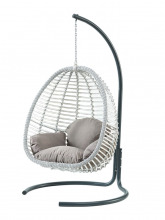 Луксозна градинска люлка VERONA светло сива