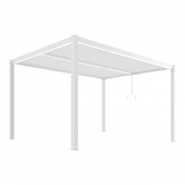 Алуминиева пергола Luxe 3x4 бяла с LED