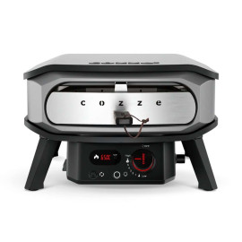 Фурна за пица Cozze 13″ Premium, на газ, с въртящ се камък, дигитален термометър и LED бутони