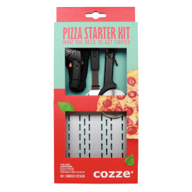 Стартов комплект за пица Cozze, 3 части, термометър, нож, лопата
