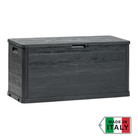 Кутия за съхранение Multybox Woody’s 280 л, 117x45x56см – цвят антрацит