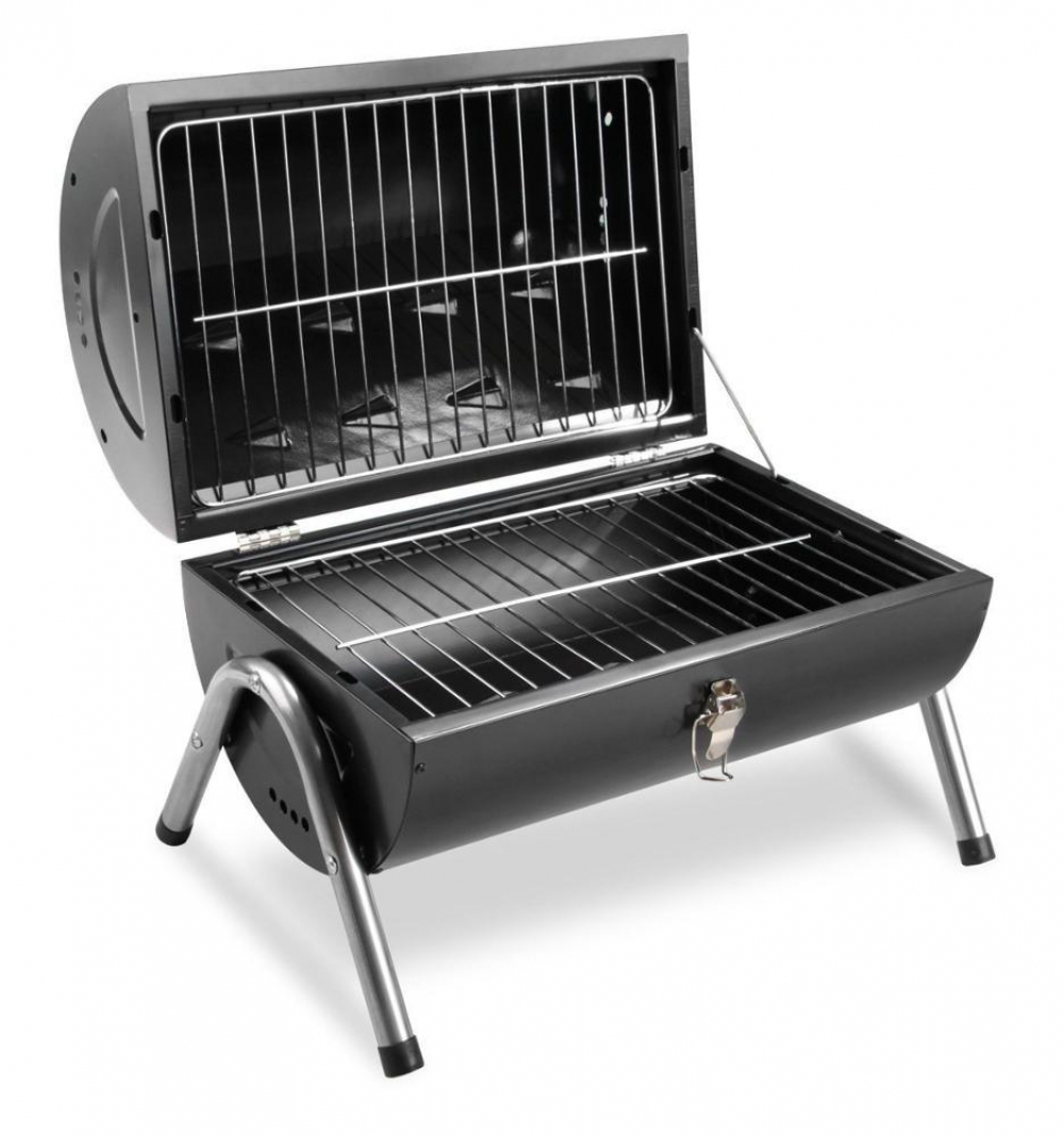 Цилиндрично къмпинг барбекю на дървени въглища BBQ3801
