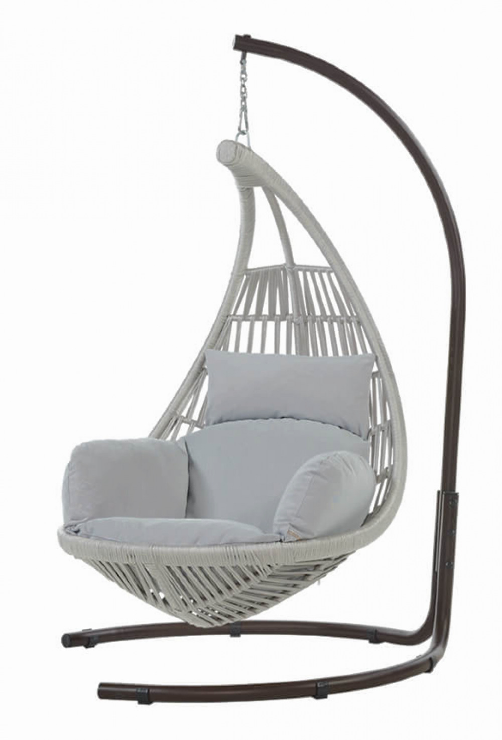 Луксозна градинска люлка SIENA светло сива 198 x 120 см Луксозна градинска люлка SIENA светло сива 198 x 120 см