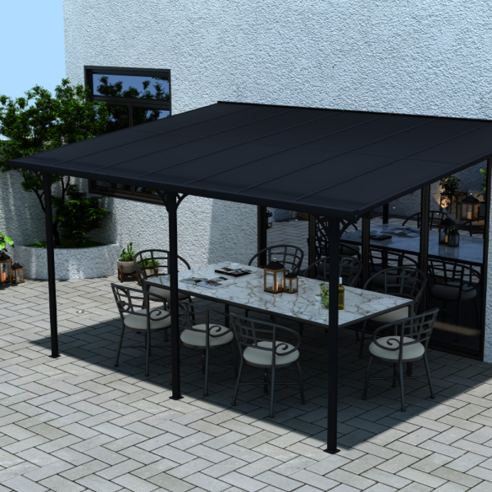 Алуминиев навес TASOS 556x300 см за тераса | UV защита