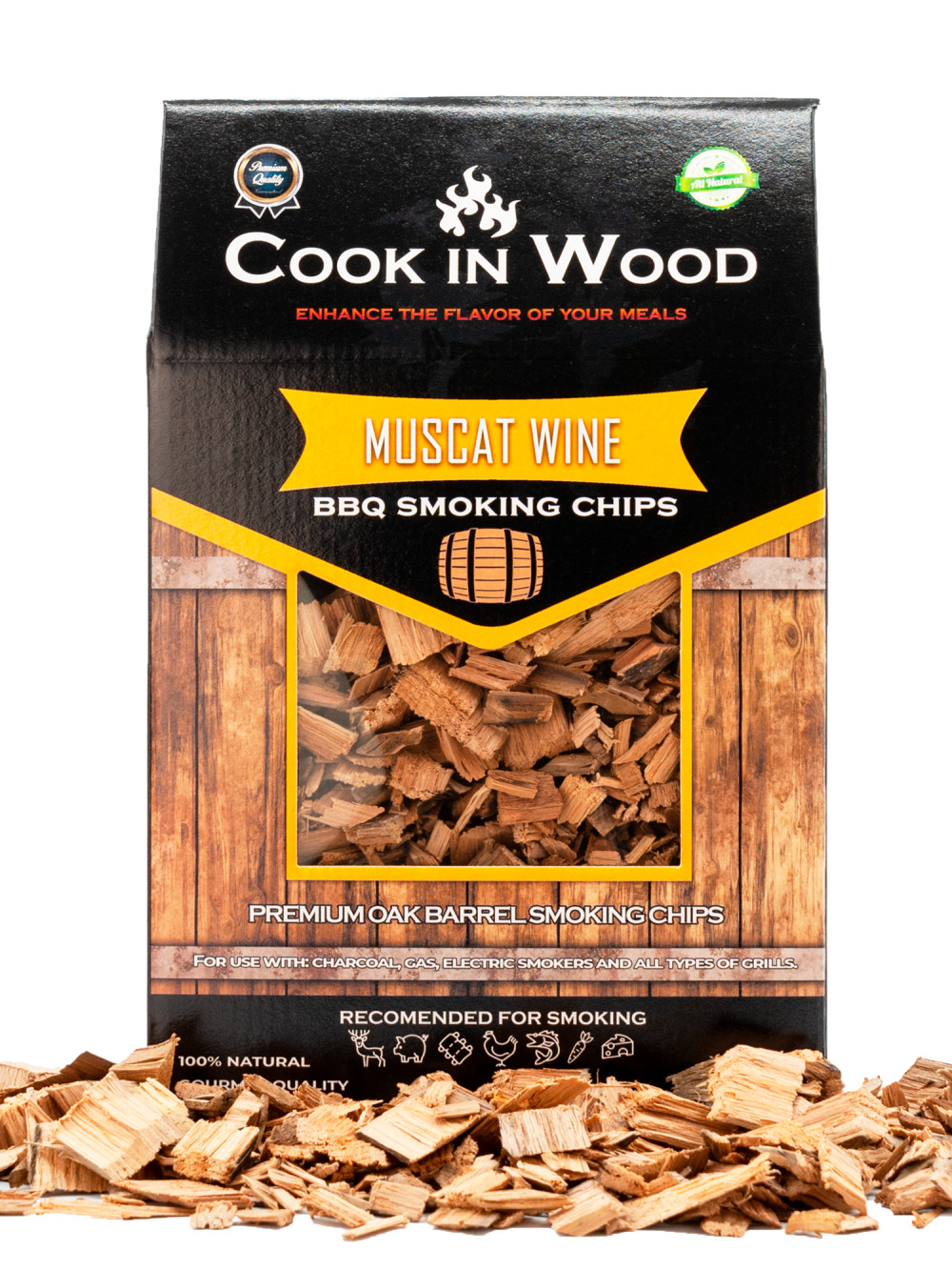 Дървени стърготини COOK IN WOOD от дъб за мускатово вино