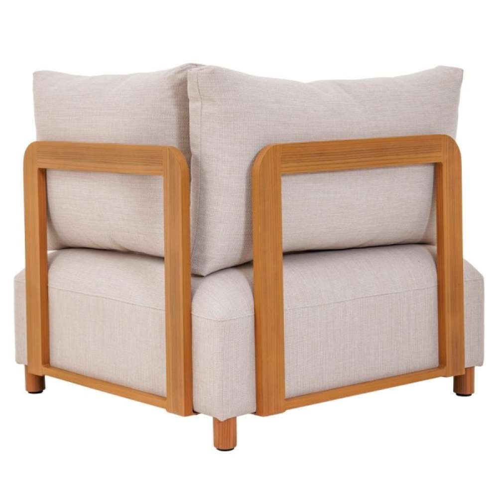 Комплект мебели Kalem бежов с калъфи за тераса и градина