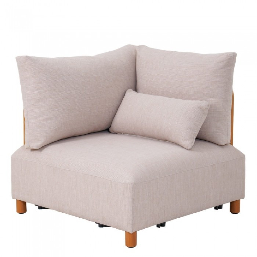 Комплект мебели Kalem бежов с калъфи за тераса и градина