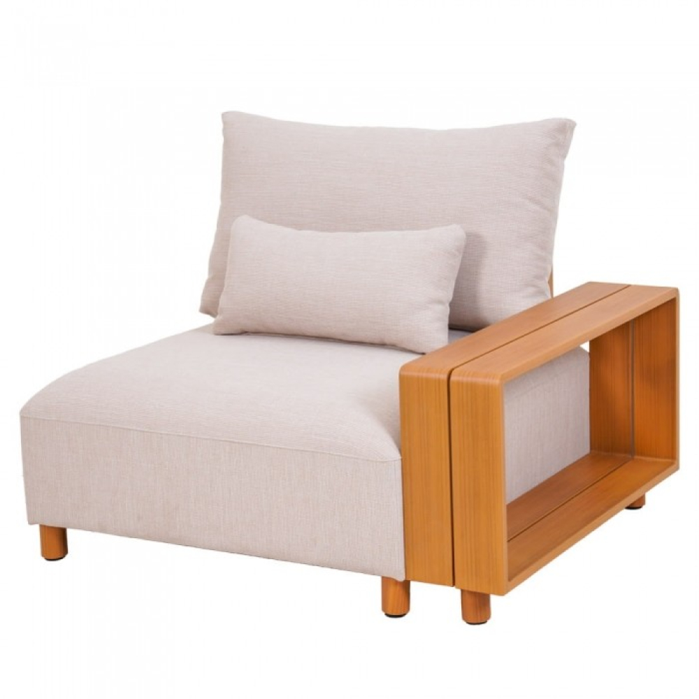 Комплект мебели Kalem бежов с калъфи за тераса и градина