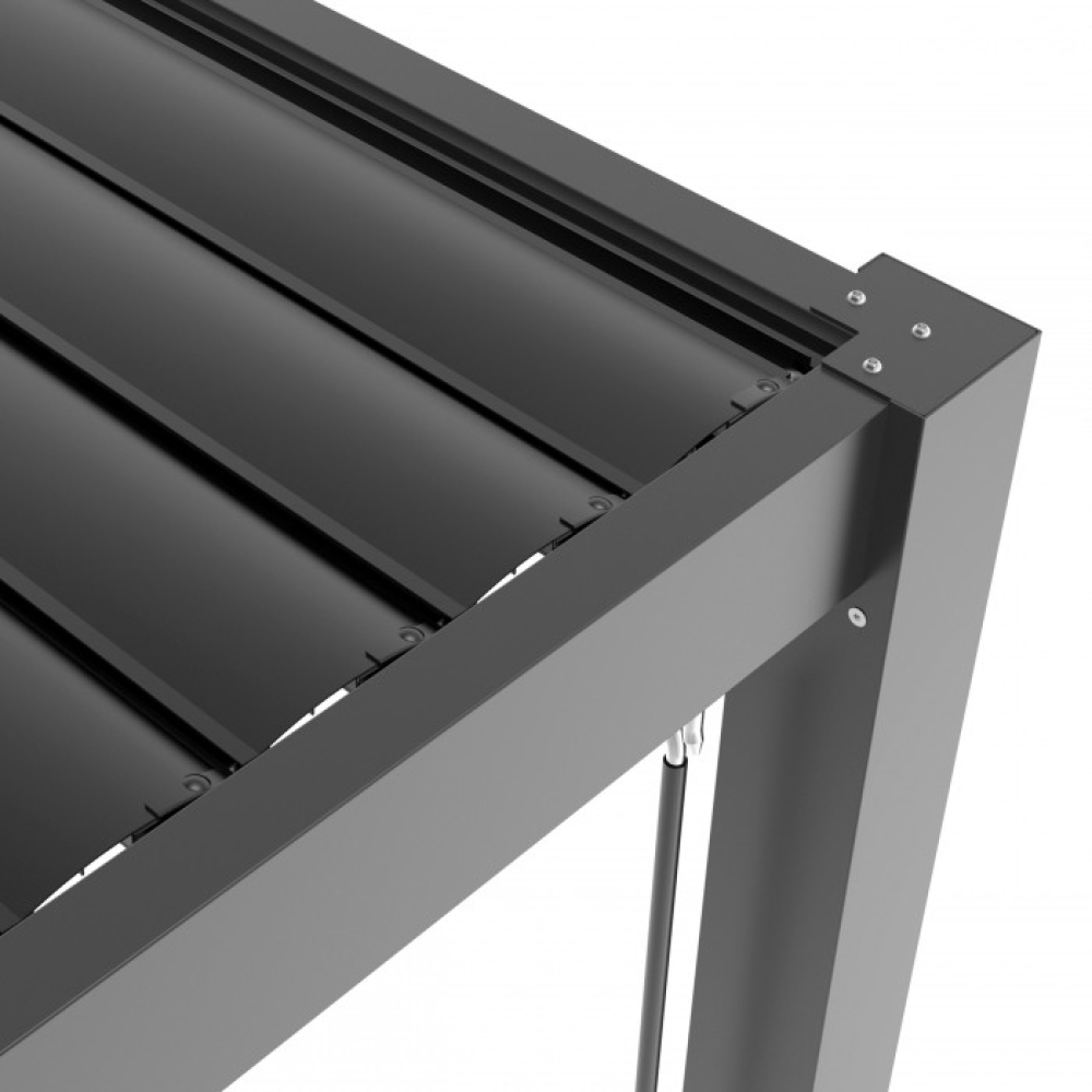 Луксозна пергола 3x4 с LED и отварящ се покрив