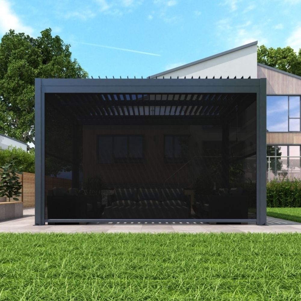 Луксозна пергола 3x4 с LED и отварящ се покрив