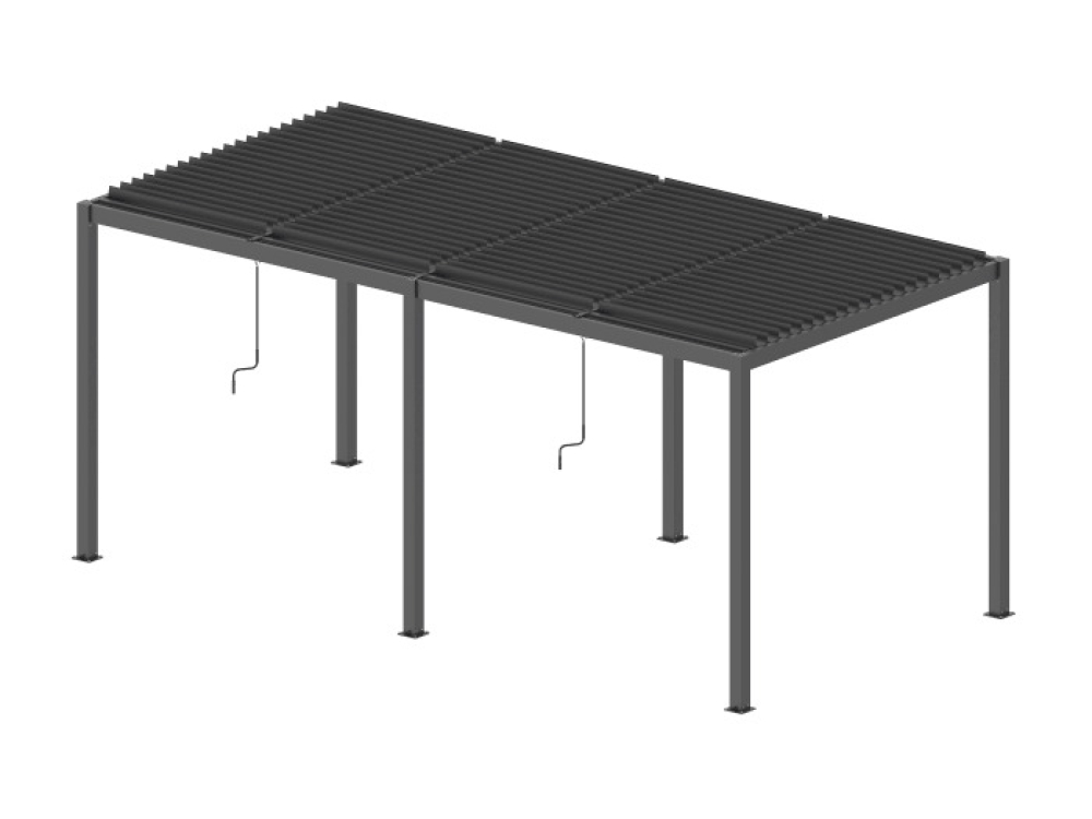 Пергола LUXE 5.8x4 м антрацит за градина и тераса