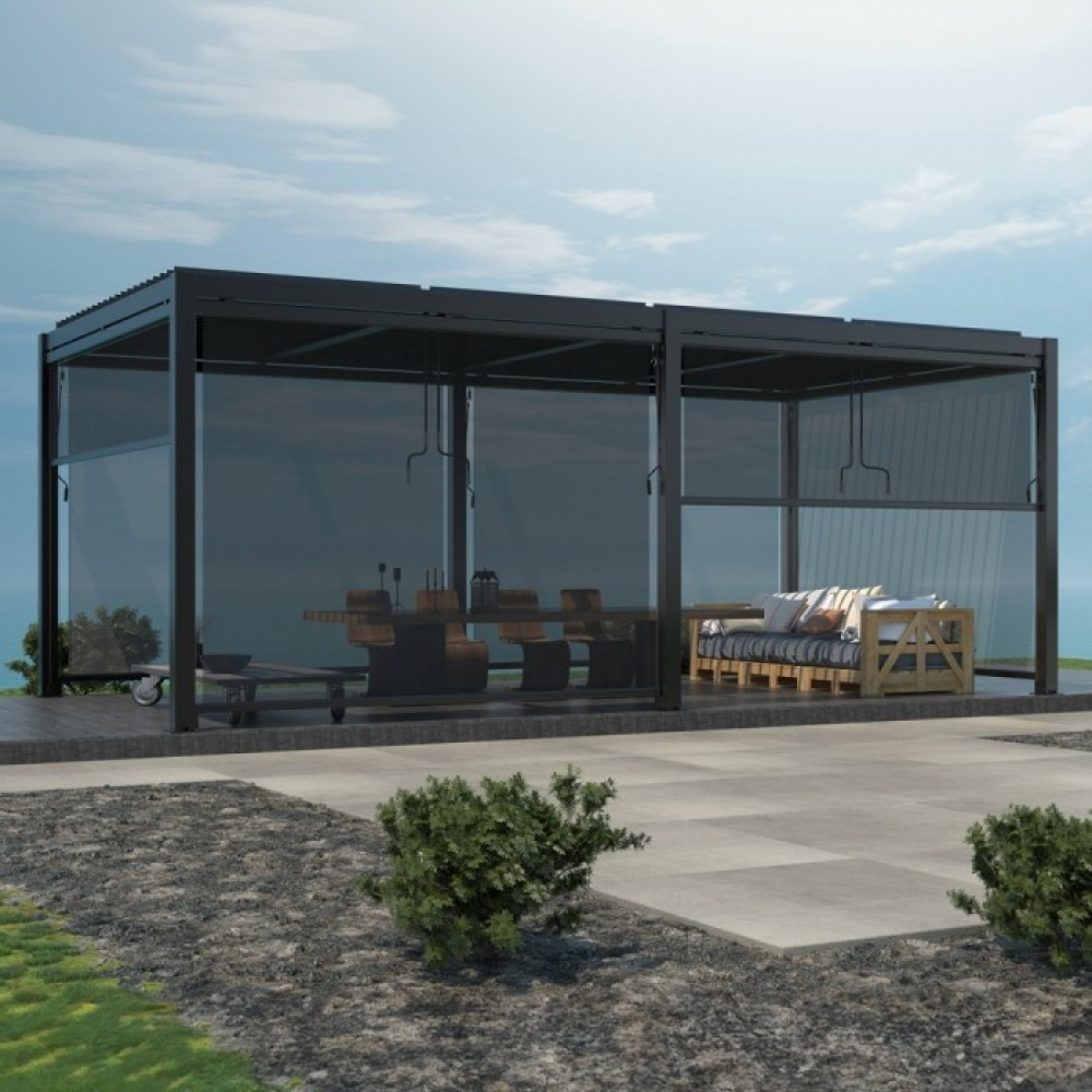 Пергола LUXE 5.8x4 м антрацит за градина и тераса