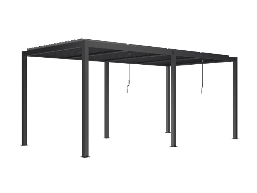 Пергола LUXE 5.8x4 м антрацит за градина и тераса