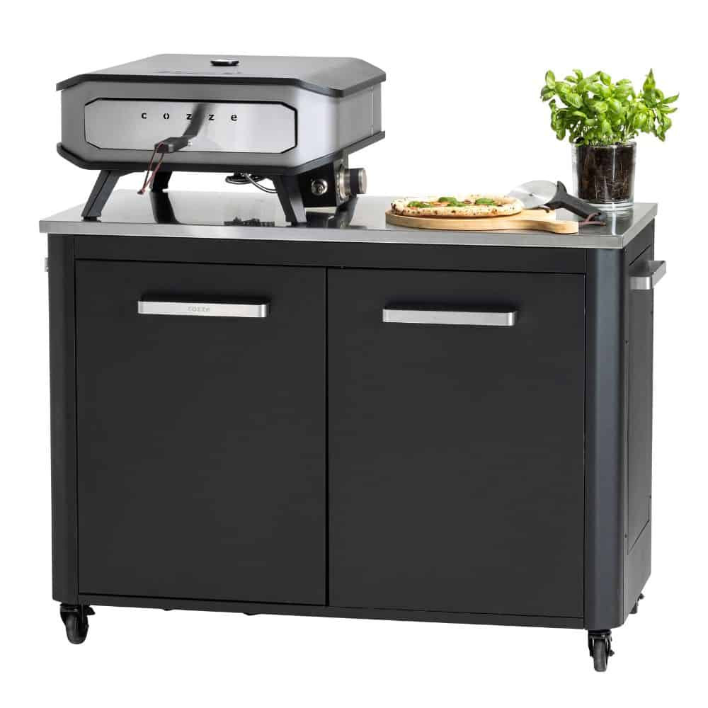Модул за външна кухня Cozze 120, с неръждаем плот, 2 врати и кош, 127.4×67×90 cm – снимка 8