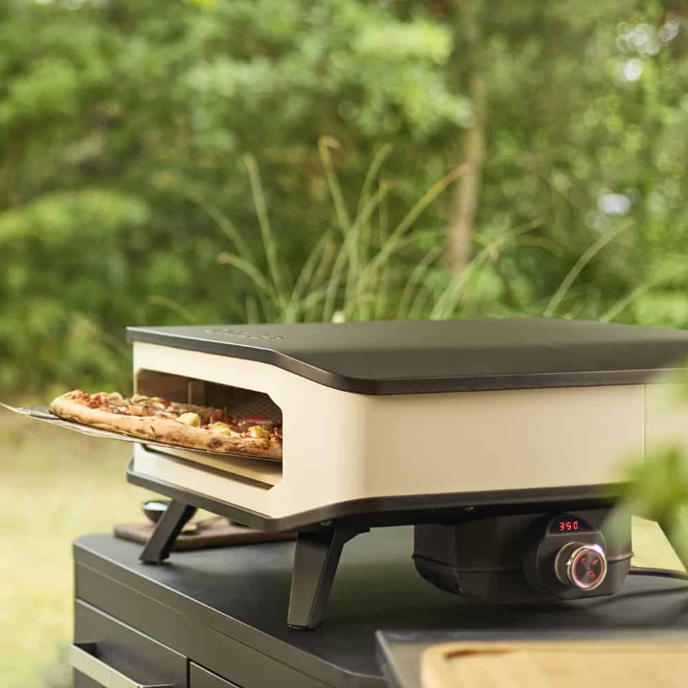 Фурна за пица Cozze 13″ електрическа 2200W, с камък и дигитално управление – снимка 4