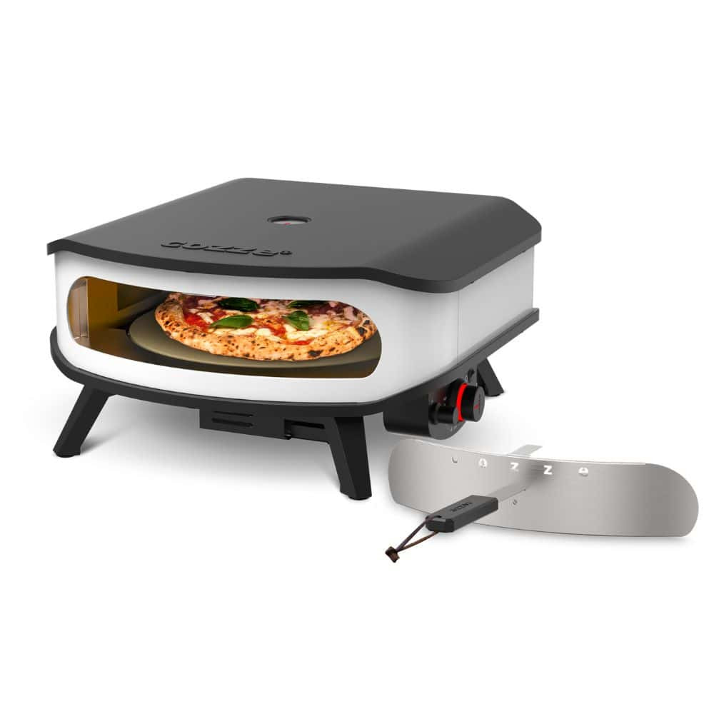 Фурна за пица Cozze 17″ Classic, на газ, с въртящ се камък, термометър и LED бутони – снимка 13 Фурна за пица Cozze 17″ Classic, на газ, с въртящ се камък, термометър и LED бутони – снимка 13