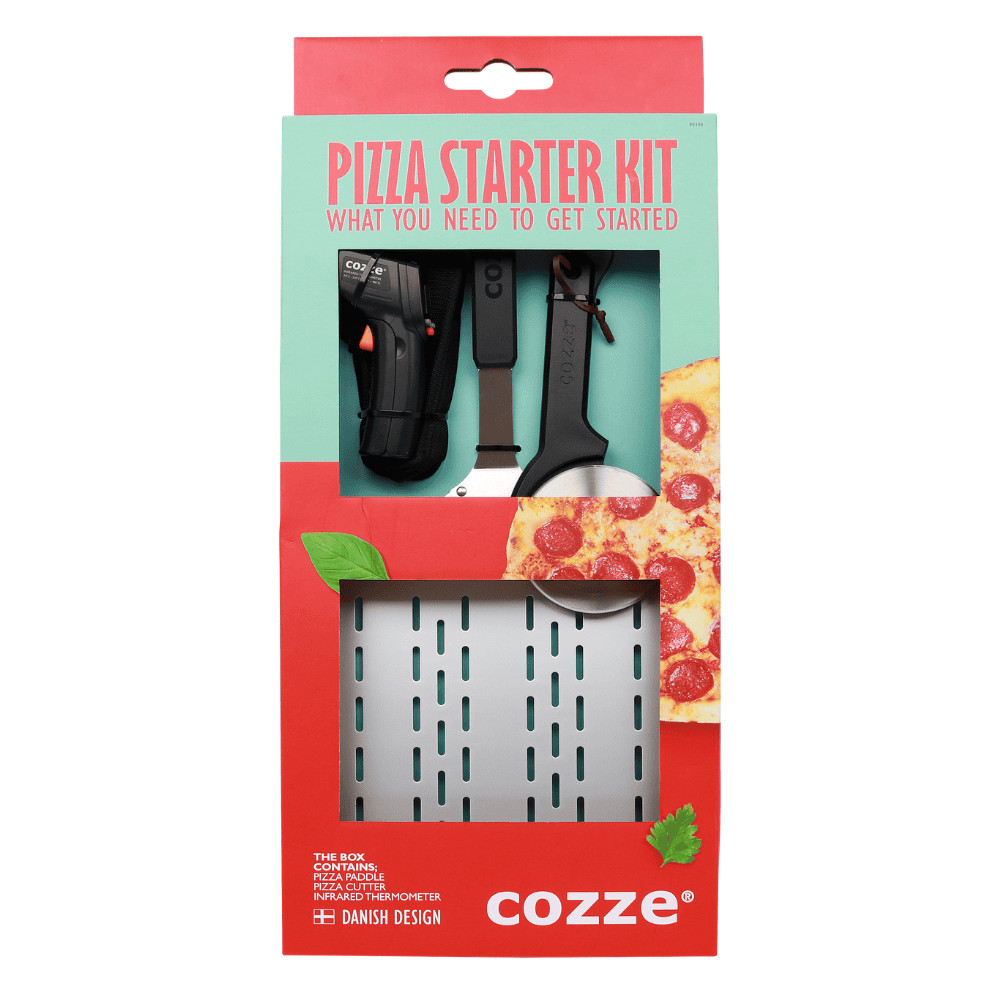 Стартов комплект за пица Cozze, 3 части, термометър, нож, лопата – снимка 1