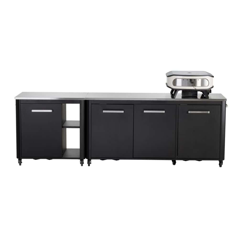 Модул за външна кухня Cozze 90, с неръждаем плот, 1 врата и 1 рафт, 93.5×67×90 cm – снимка 8
