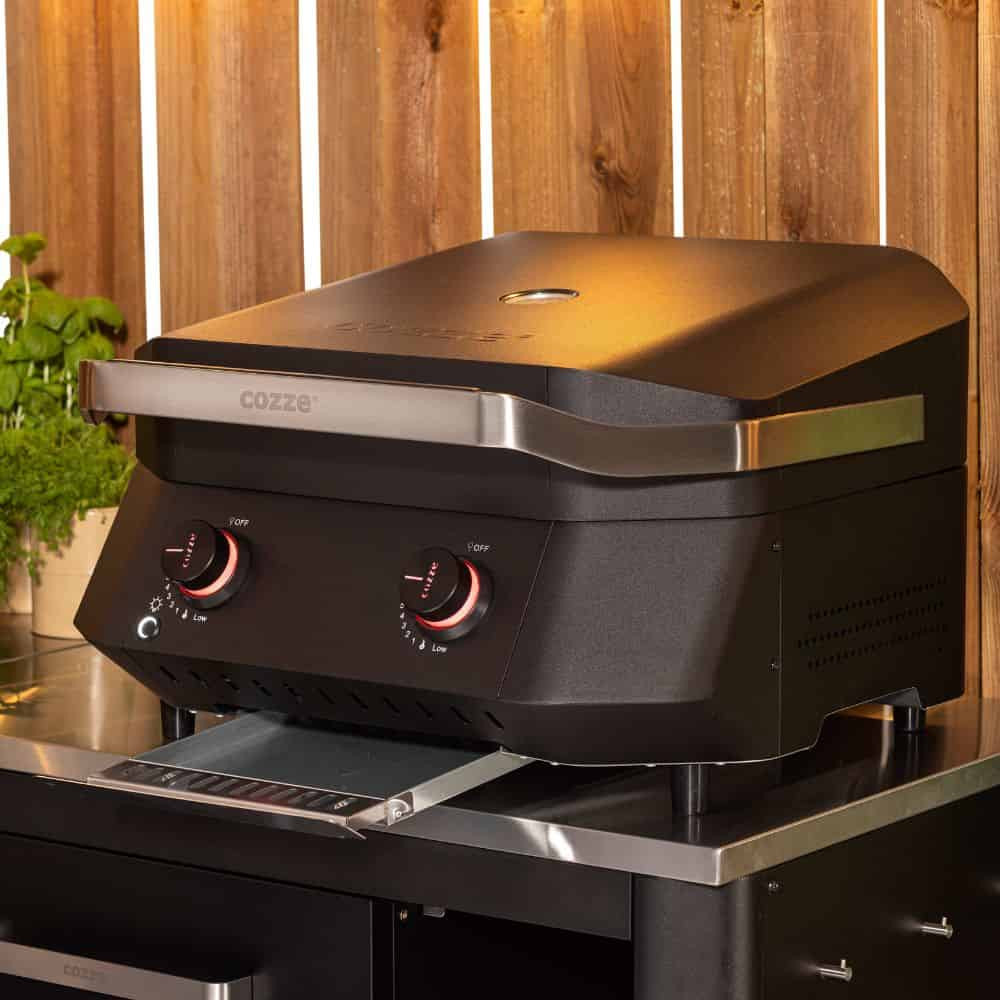 Газов грил Cozze G-500, 2 зони, чугунена решетка и капак, 5.0 kW – снимка 2