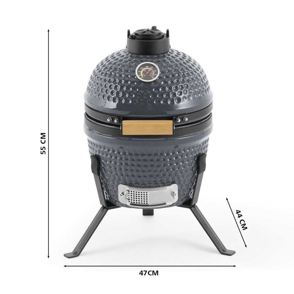 Мини Керамично Барбекю Grill Chef 11820 Kamado – снимка 16
