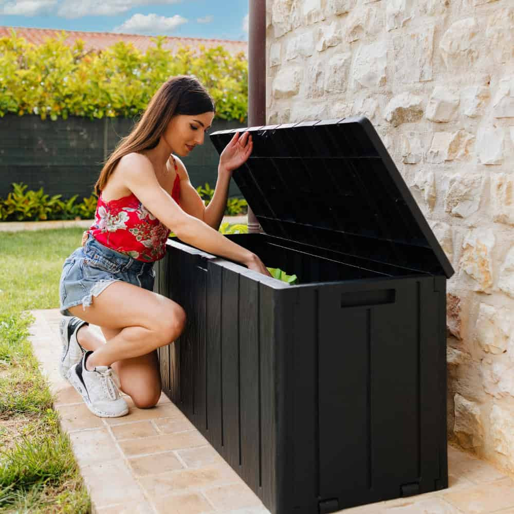 Кутия за съхранение Multybox BRAVO 270л, 118x45x56см, антрацит – снимка 3 Кутия за съхранение Multybox BRAVO 270л, 118x45x56см, антрацит – снимка 3