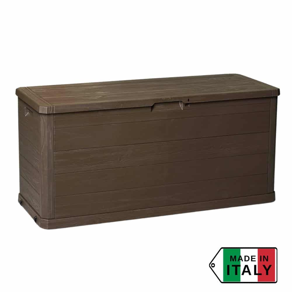 Кутия за съхранение Multybox Woody’s 280 л, 117x45x56см – цвят кафяв – снимка 1 Кутия за съхранение Multybox Woody’s 280 л, 117x45x56см – цвят кафяв – снимка 1