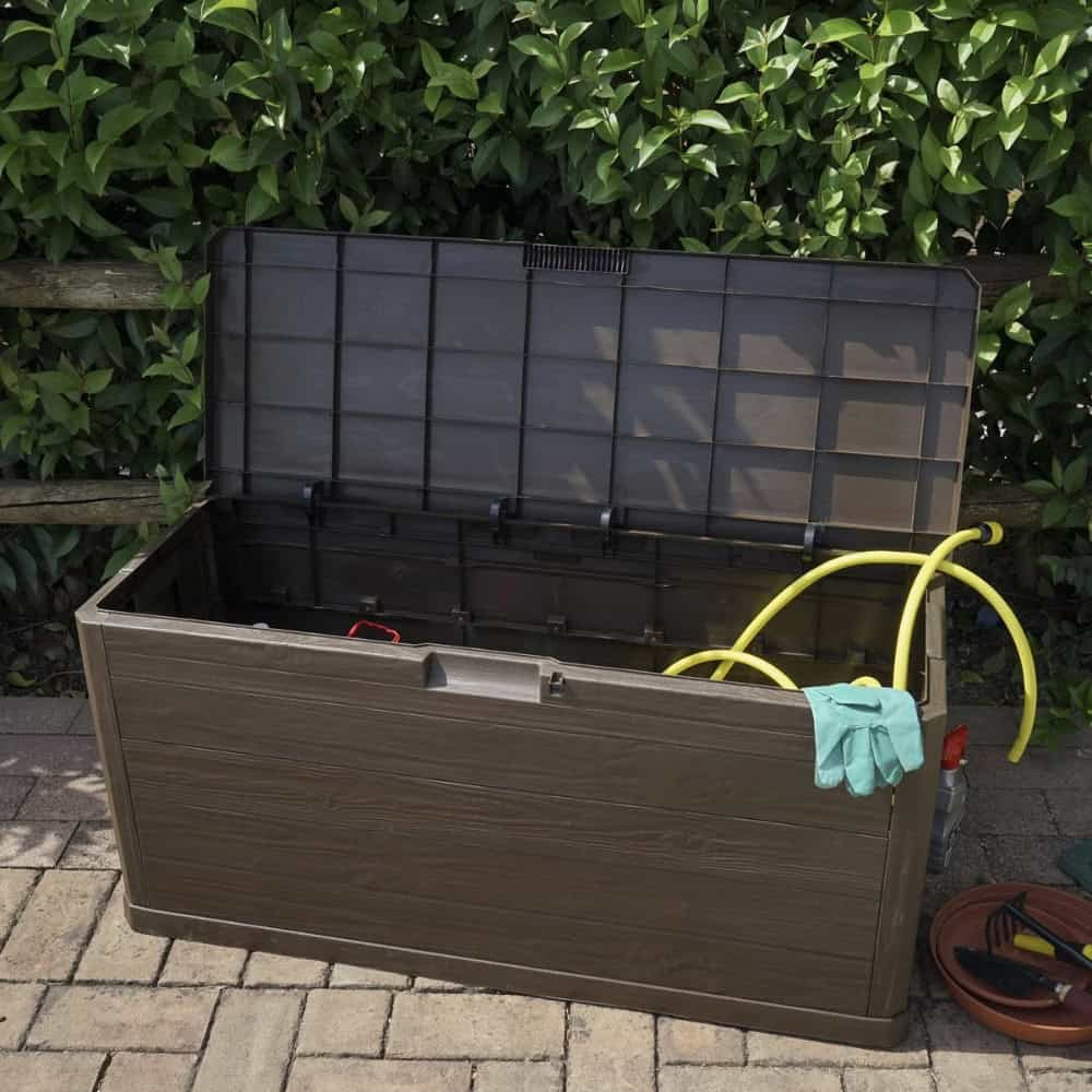 Кутия за съхранение Multybox Woody’s 280 л, 117x45x56см – цвят кафяв – снимка 4 Кутия за съхранение Multybox Woody’s 280 л, 117x45x56см – цвят кафяв – снимка 4