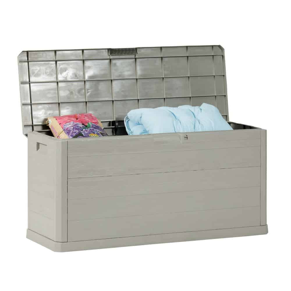 Кутия за съхранение Multybox Woody’s 280 л, 117x45x56см – цвят таупе – снимка 2
