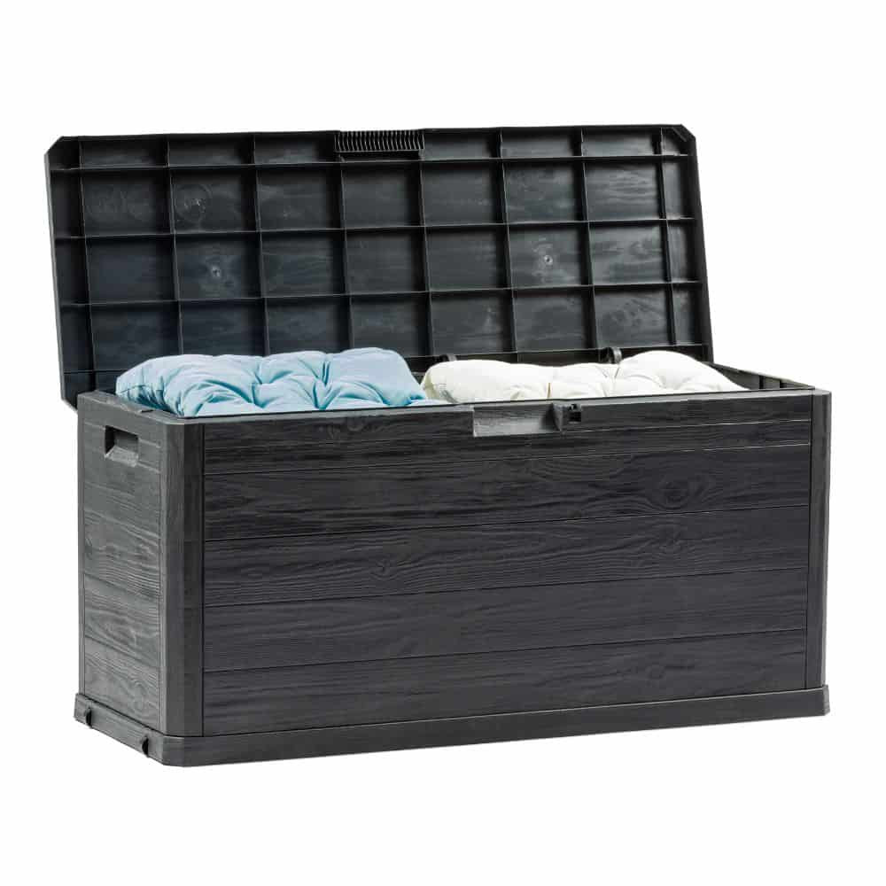 Кутия за съхранение Multybox Woody’s 280 л, 117x45x56см – цвят антрацит – снимка 2