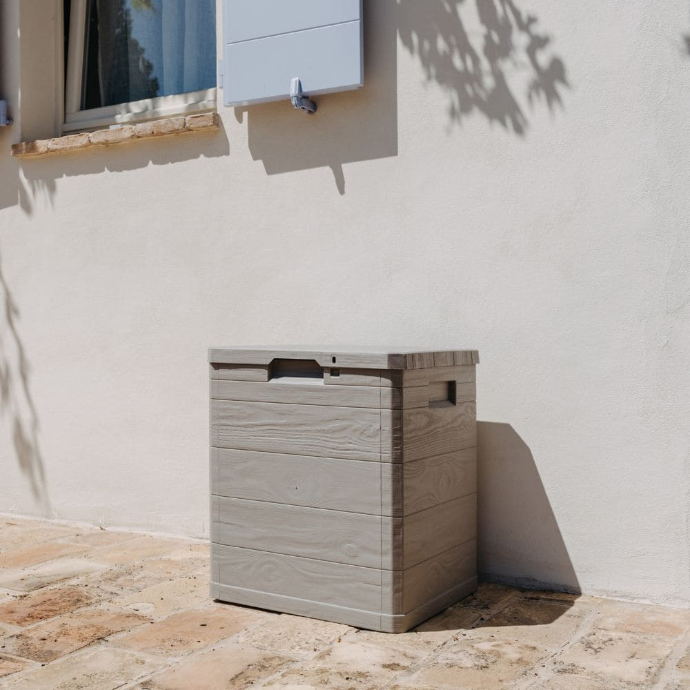 Кутия за съхранение Multybox Woody’s 90 л, 42x44x50см – таупе – снимка 2