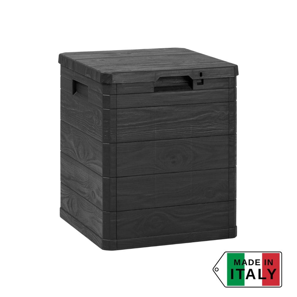 Кутия за съхранение Multybox Woody’s 90 л, 42x44x50см – антрацит – снимка 1 Кутия за съхранение Multybox Woody’s 90 л, 42x44x50см – антрацит – снимка 1